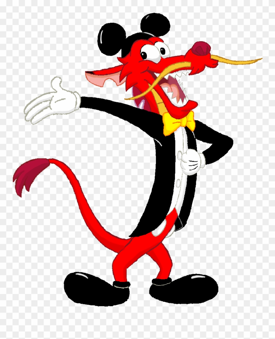 Leopard Lizard Clipart Mickey Mouse - Mushu Mickey Mouse - Png Download