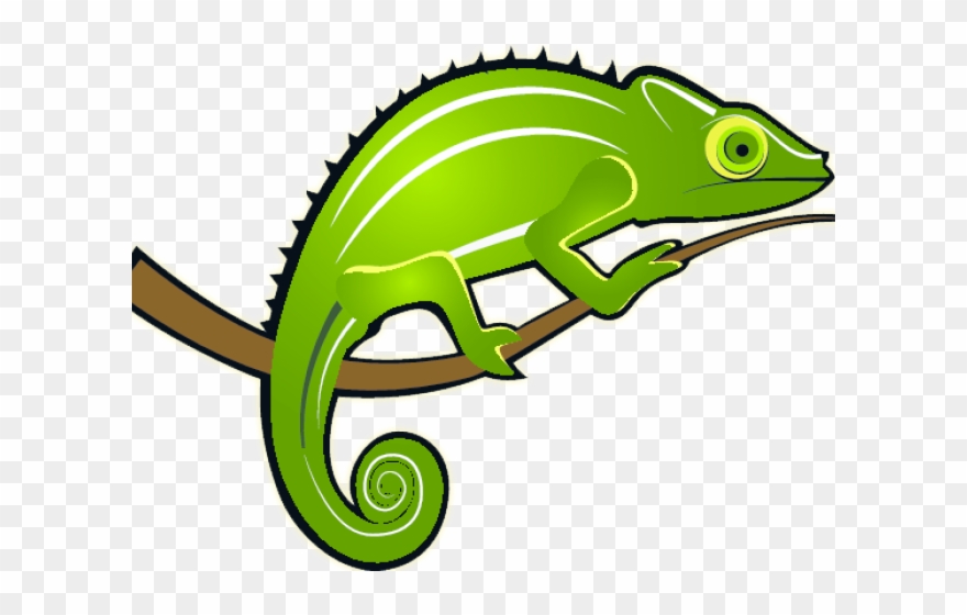 Monitor Lizard Clipart Colour - Chameleon Clipart Png Transparent Png