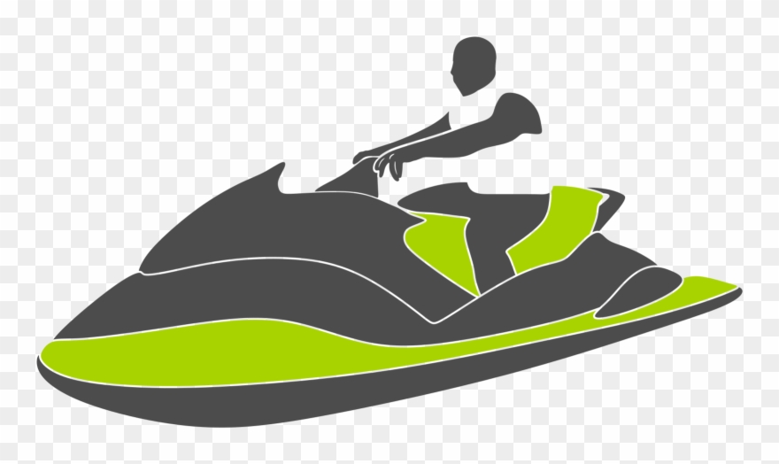 Green Jet Ski Png Image - Jet Ski Vector Clipart