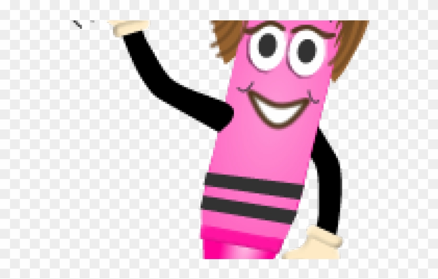 Crayon Clipart Character - Clip Art - Png Download