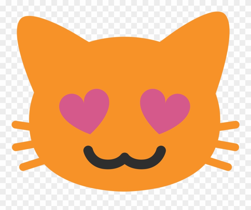 Download Free Png Smiley Png, Download Png Image With - Android Emoji Cat Heart Eyes Clipart