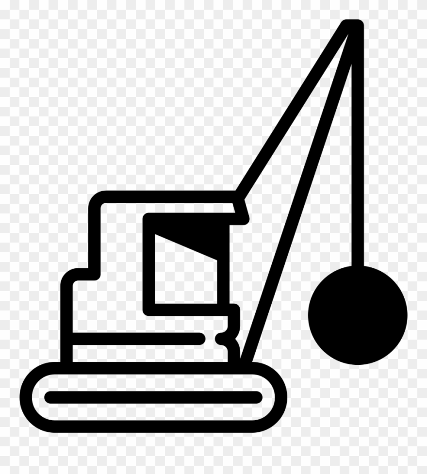 Demolition Crane Comments - Icono Demolicion Clipart
