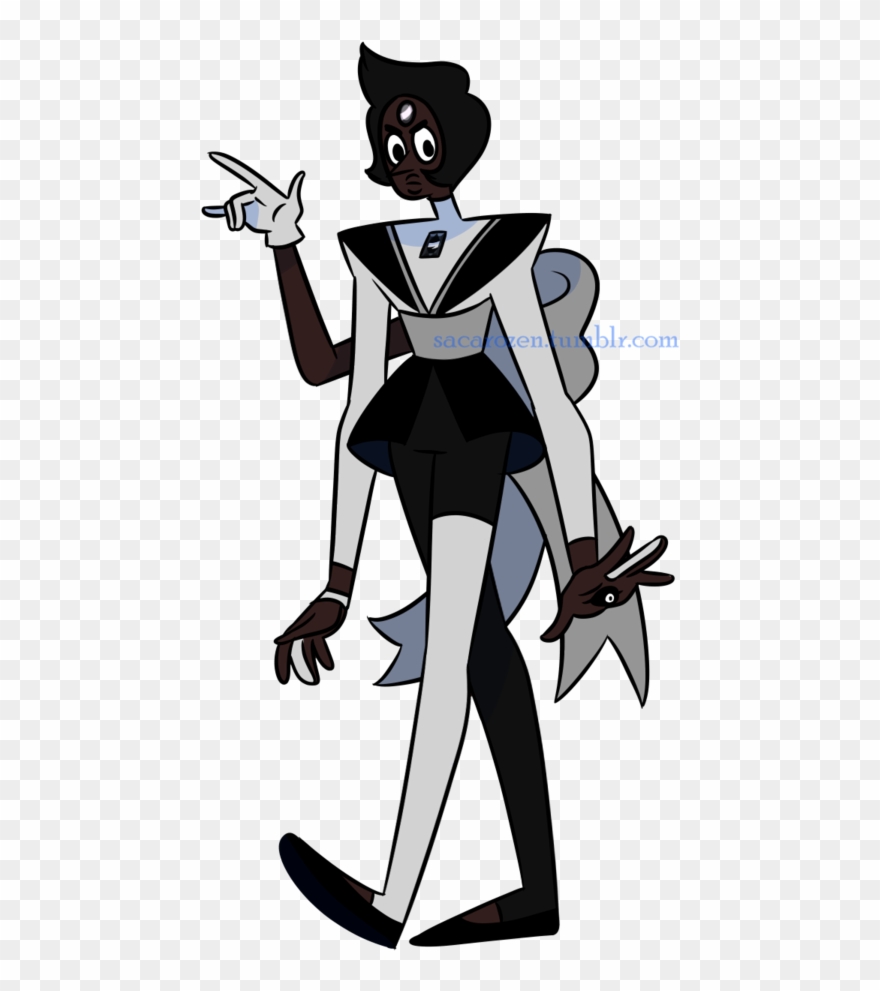 Melanite Garnet And Crystal Gems Fusion - Cartoon Clipart