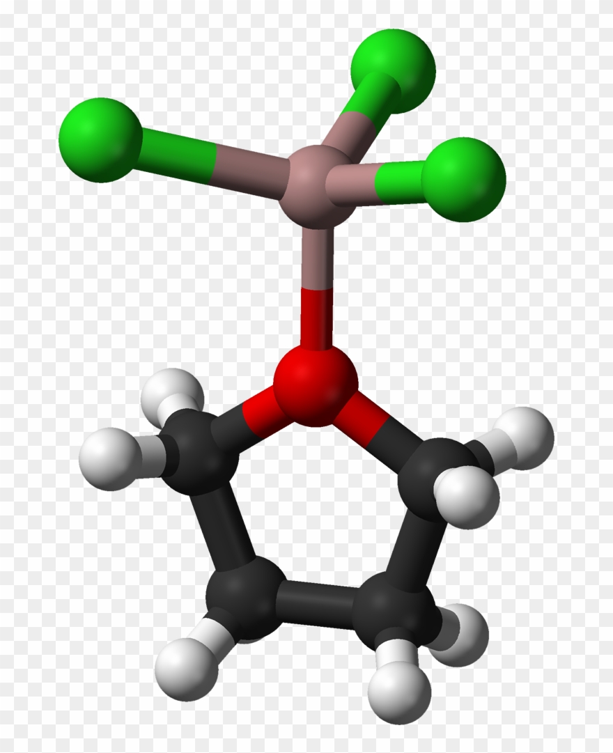 Gacl3 Thf From Xtal 3d Balls - Illustration Clipart