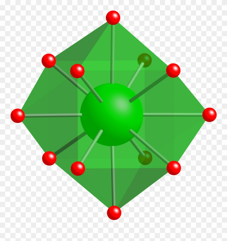 Ybco Ba Coordination Cm 3d Balls - Couch Clipart