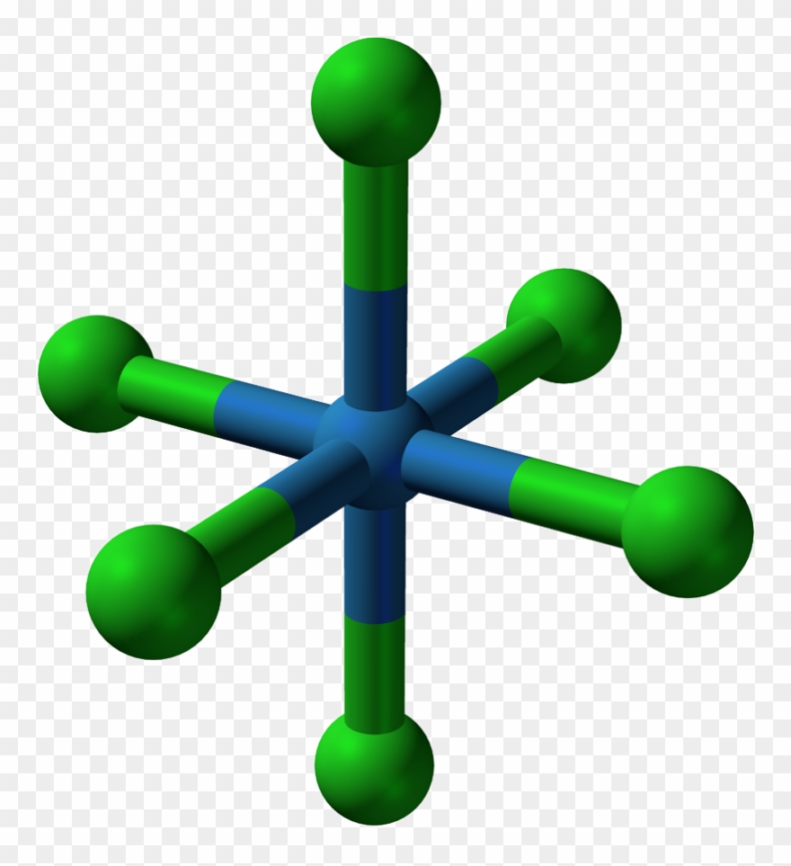 Tungsten Hexachloride From Xtal 3d Balls - Coordination Clipart