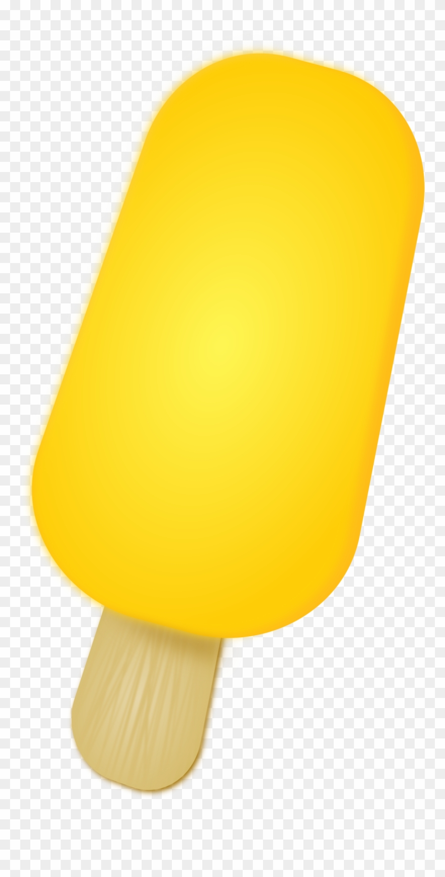 Big Image - Small Yellow Popsicles Clipart