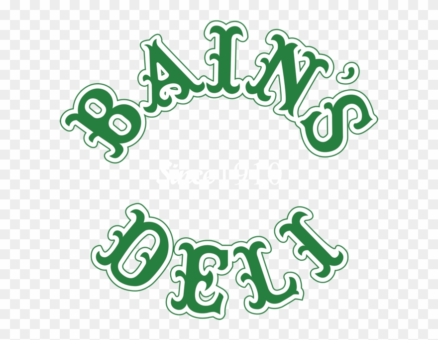 Bains Deli - White - Bains Deli Logo Clipart