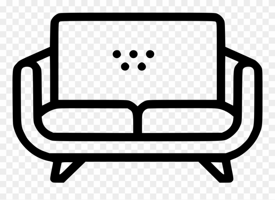 Couch Clipart Svg - Icon - Png Download