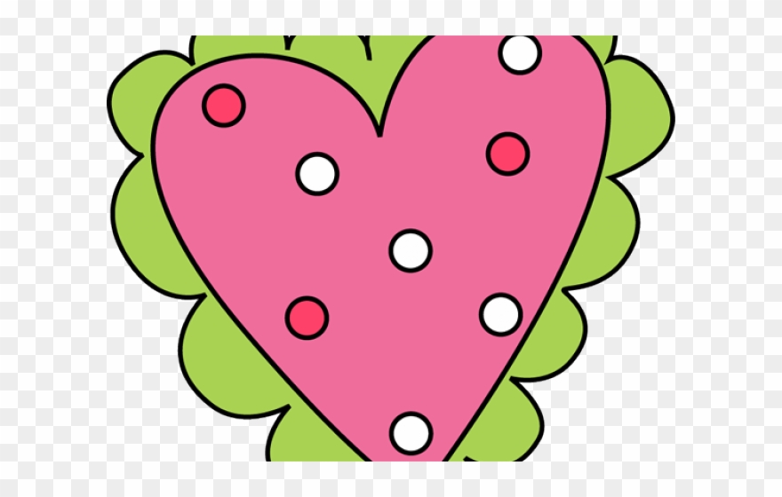 Cute Clipart Valentine - Pink And Green Valentine Cards - Png Download