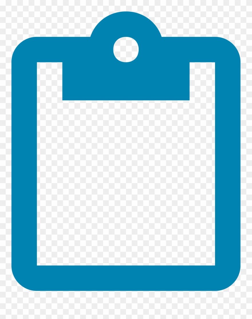Clipboard Clipart Teal - Test Icon White Png Transparent Png