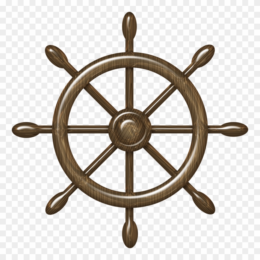 Ship Wheelsailingclip Artroom - Steering Wheel Ship Png Transparent Png