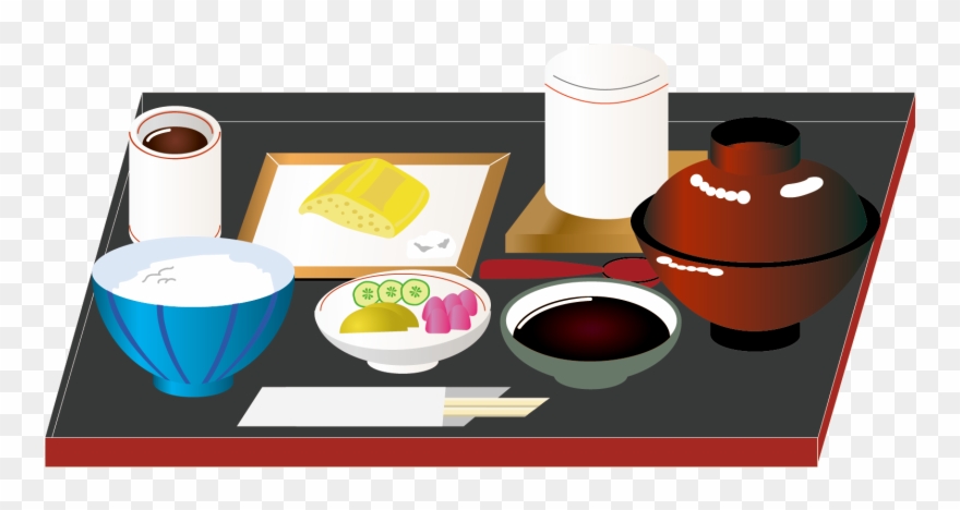 Japanese Soup Menu Served With Menus In Each Japanese - Illustration Clipart