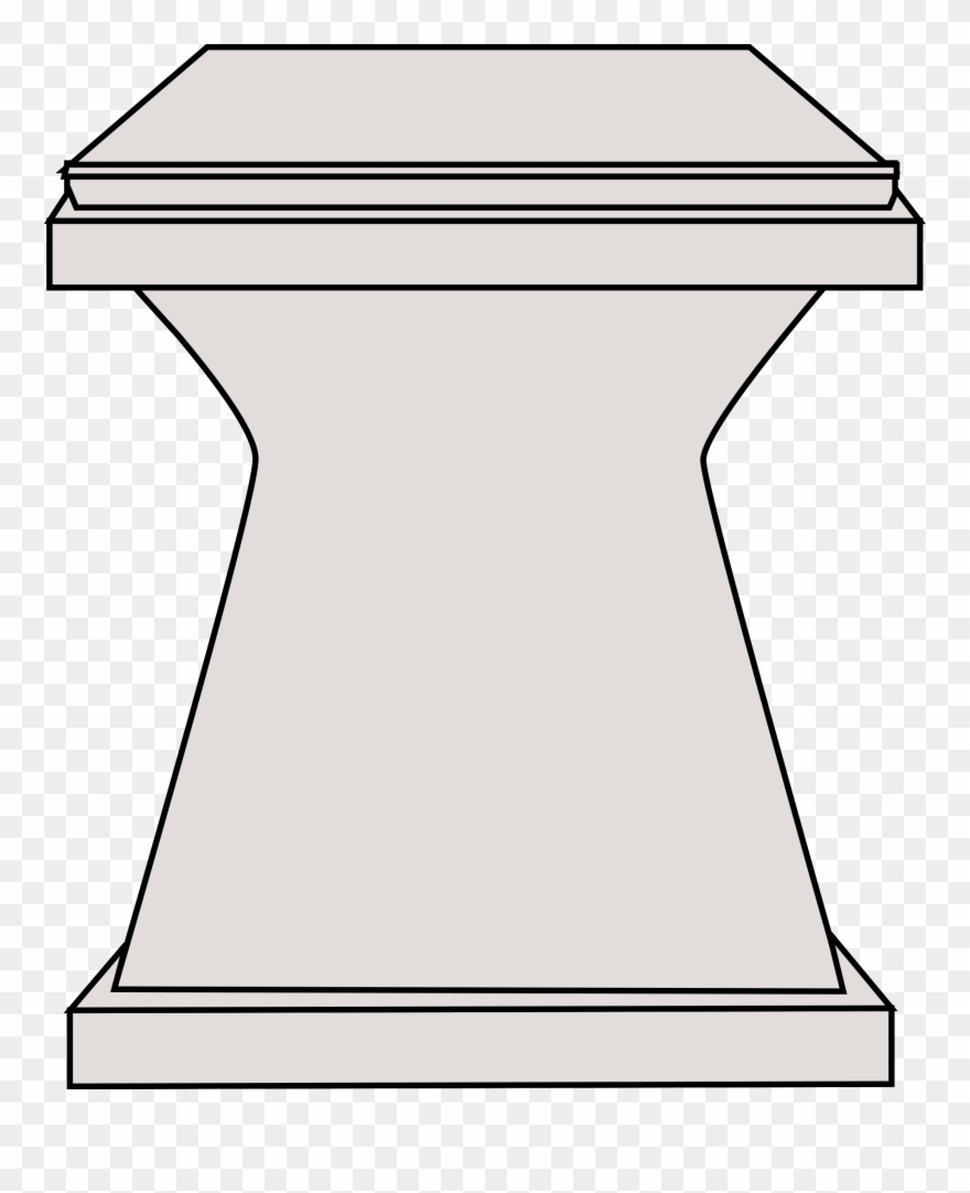 Big Image - Pedestal Clipart - Png Download