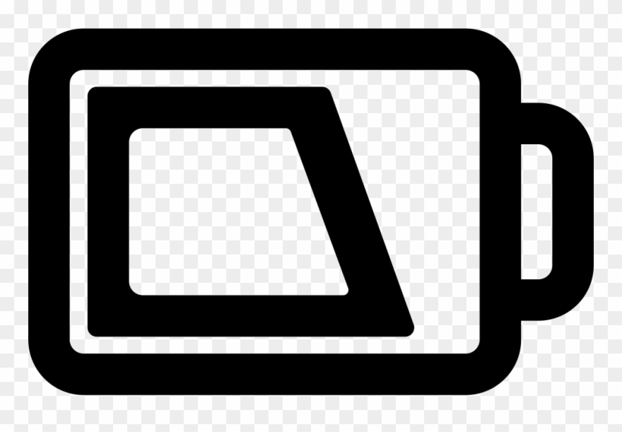 Battery Outline With Charge Comments - Electric Battery Clipart
