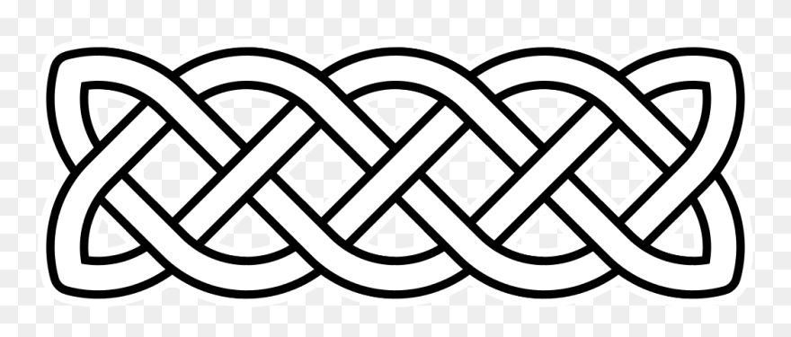 Open - Simple Celtic Knot Border Clipart