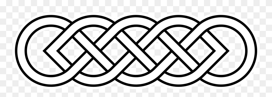 Open - Celtic Knot Line Clipart