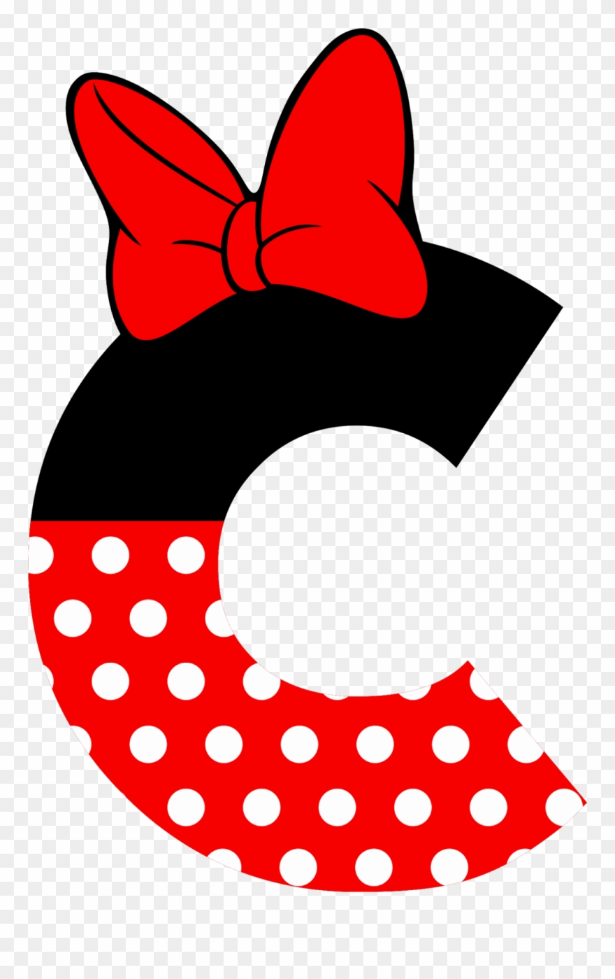Mini Fare, Text Photo, Anita, Letters, Filing Cabinets, - Minnie Mouse Letter C Clipart