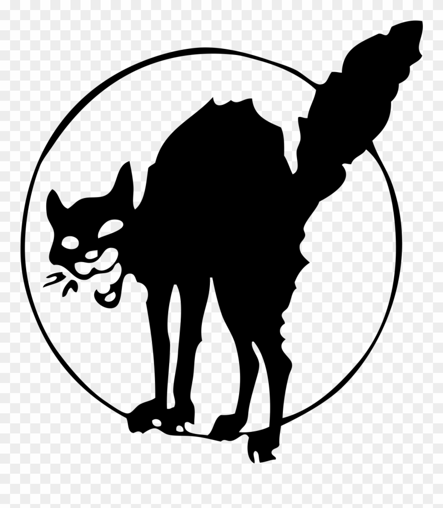 Open - Anarchist Black Cat Clipart