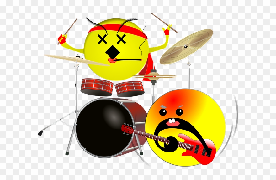 Il Groove Dei Blue Train Inaugurano Il Festival I - Smiley Drummer Clipart