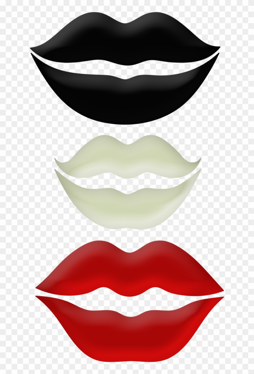 ‿✿⁀luscious Lips‿✿⁀ Red Black, Rouge, White People, Clipart