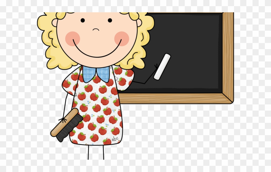 Check Clipart Little - Cute Clipart School Teacher - Png Download