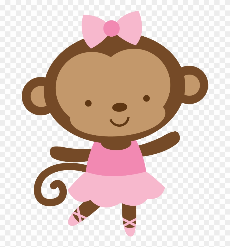 Zz - Girl Monkey Cartoon Png Clipart
