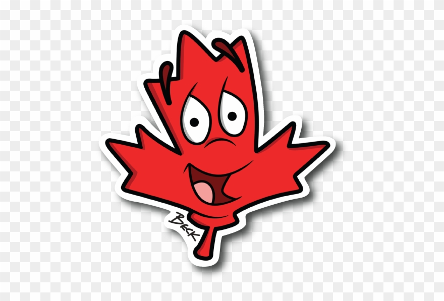 Foy Rooj Red Bud Leaf Vinyl Sticker - Sticker Clipart