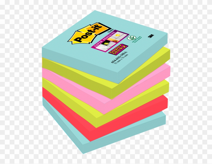 Super Sticky Notes Miami Collection, Post-it® Notes - Postit Note Clipart