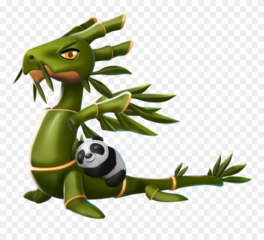 Bamboo Dragon - Video Game Clipart