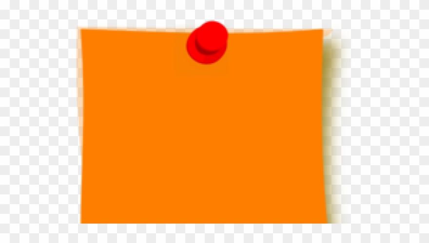 Post It Clipart Orange - Orange Post It Clipart - Png Download
