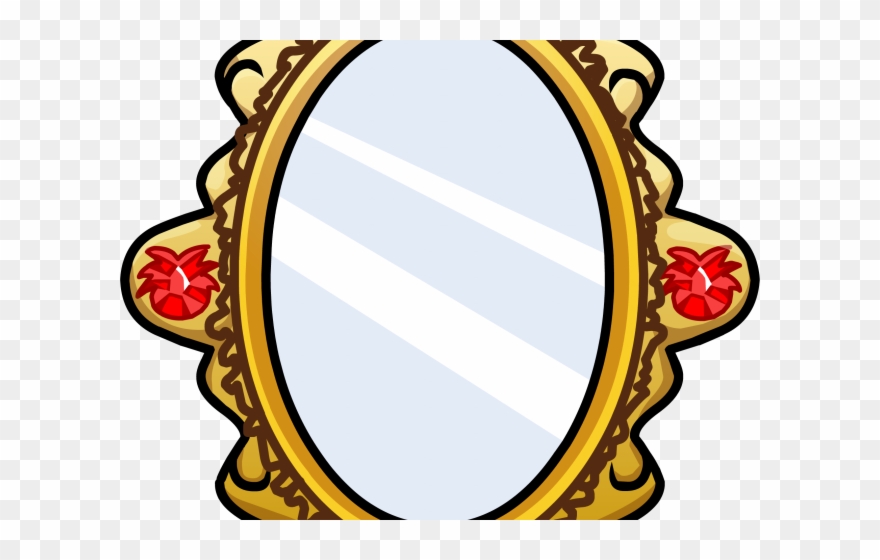 Mirror Clipart Ornate Mirror - Mirror Cartoon Transparent Png