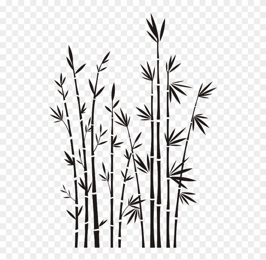 Bamboo Silhouette Png Clipart