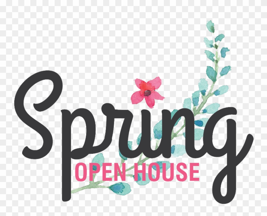 Spring Open House Event Clipart
