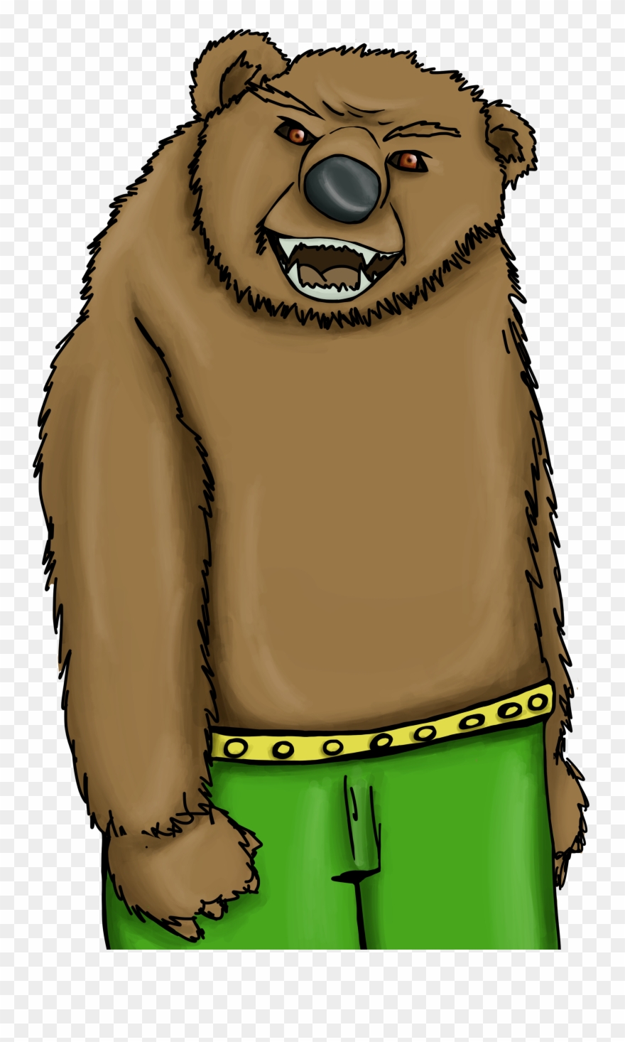 The Bear Is Designed To Look Like The Real Bear, But - Cartoon Clipart