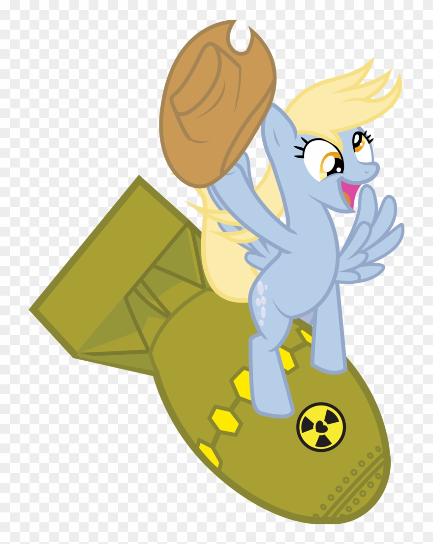 Atomic Bomb, Bomb, Cowboy Hat, Derpy Hooves, Dr - Atomic Bomb Cartoon No Background Clipart