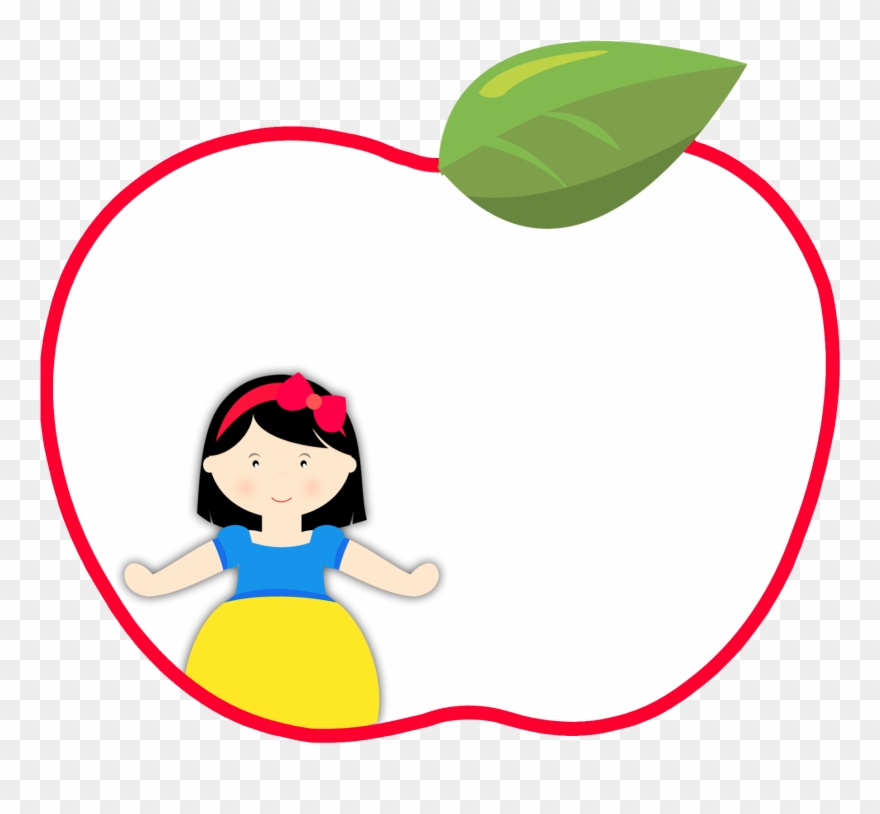 Convite Branca De Neve Maça Clipart