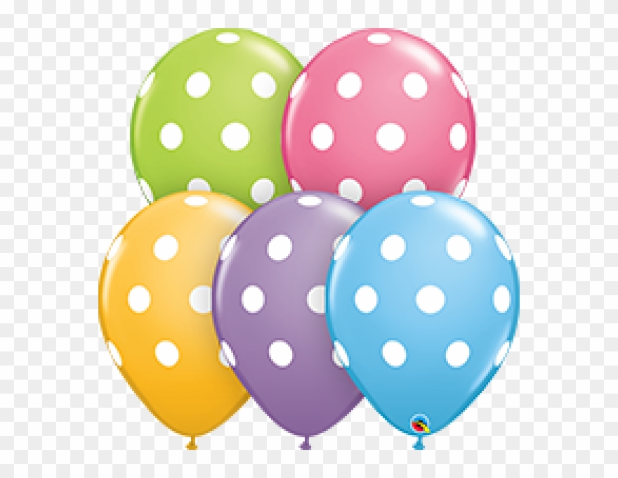 Polka Dot Balloons Clipart