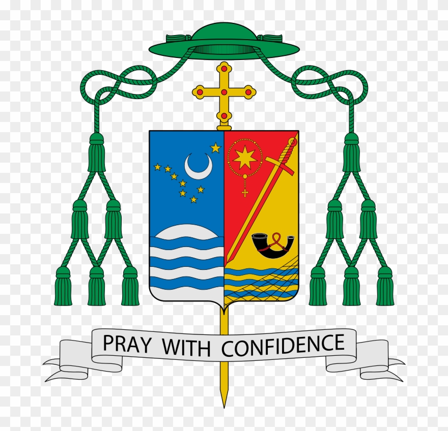 Coat Of Arms Of Edward Burns - Bishop Oscar Jaime Florencio Clipart