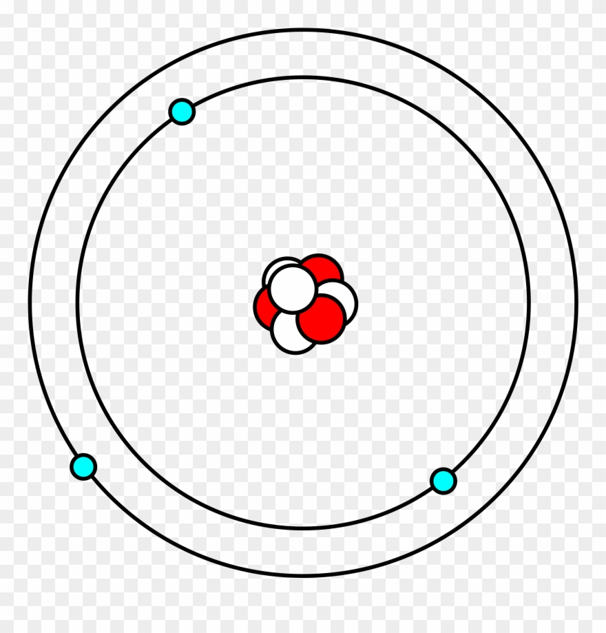 Clipart - Bohr Atomic Model Png Transparent Png