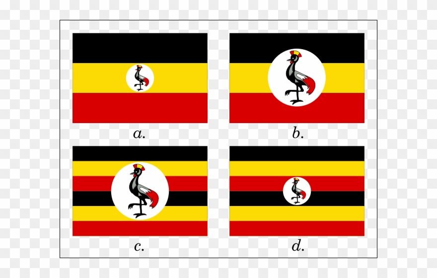 Uganda Flag With Name Clipart