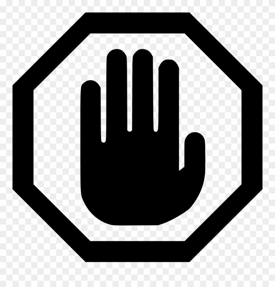 Stop Sign Png Free Clipart Free Stock - Stop Hand Icon Png Transparent Png