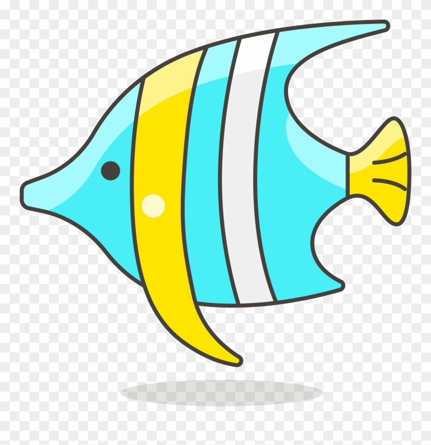 Fish Clip Art Simple Lovely - Tropical Fish Clip Art - Png Download