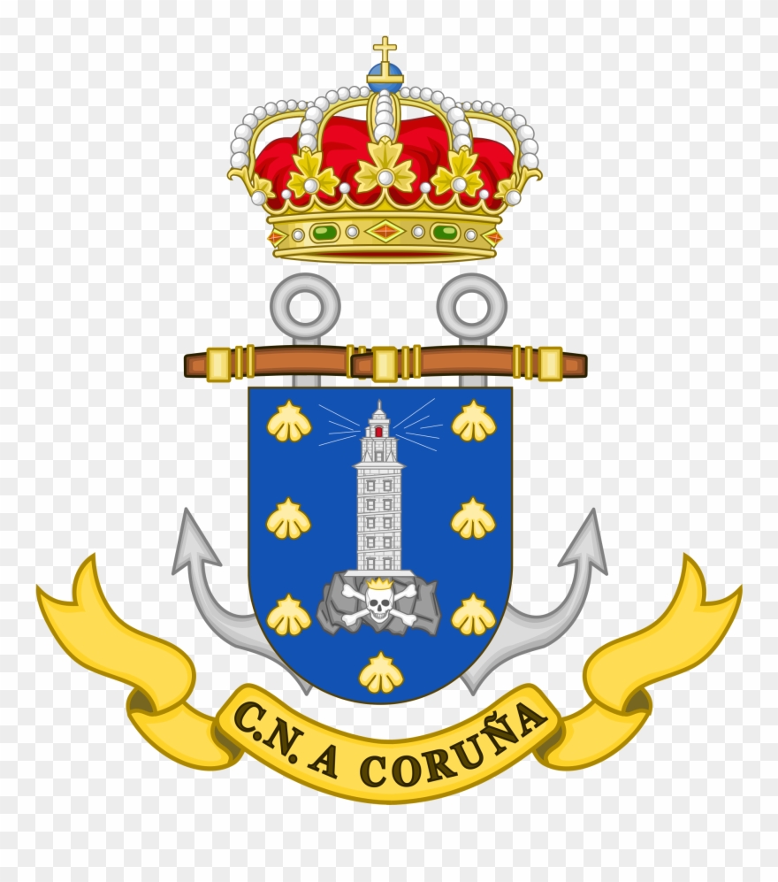 The City Crest Of A Coruña - Coat Of Arms Of La Coruña Clipart