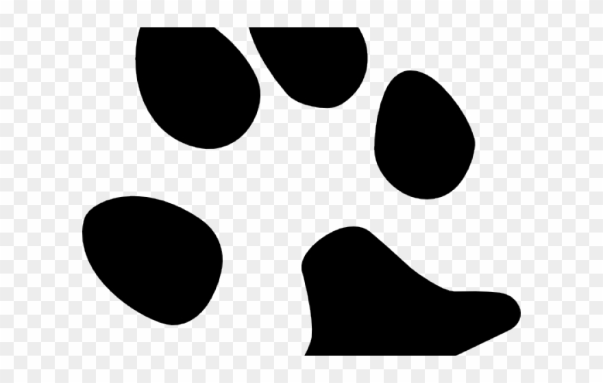 Footprint Clipart Dog - Png Download
