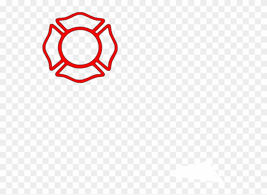 Red Clip Art At Clker - Printable Fire Department Maltese Cross - Png Download