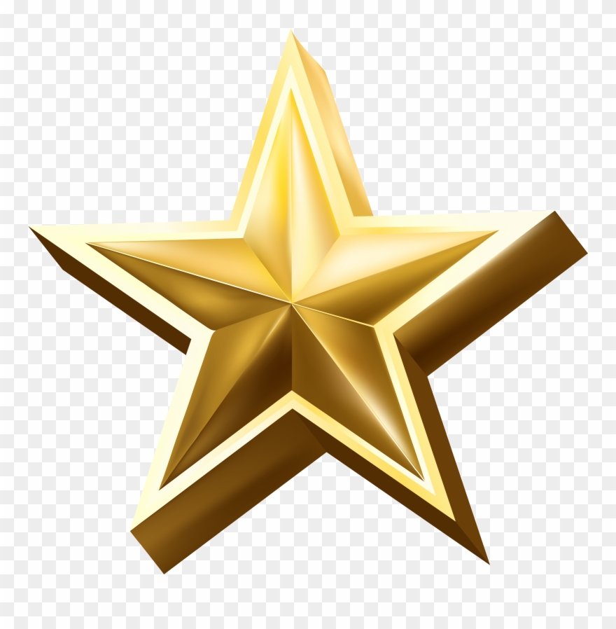 Gold Star Logo Free Clipart
