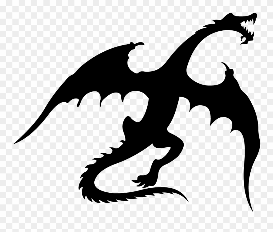 Dragon1 - Flying Dragon Game Of Thrones Vector Clipart