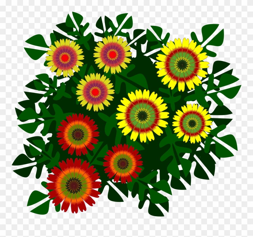 Free Drawing Flower Clipart - Sunflower - Png Download