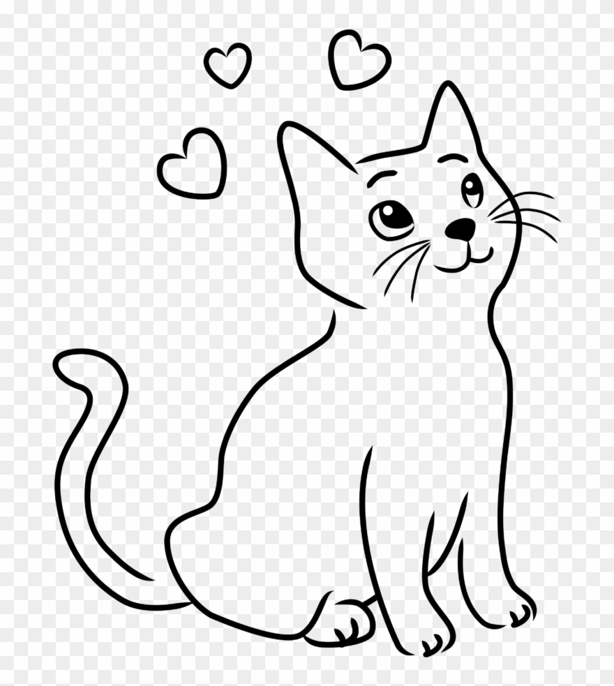 Happy Cat Clipart 8 Drawings - Drawing Images Of Cats - Png Download